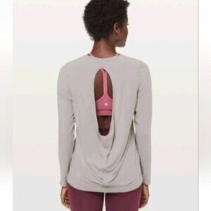 Lululemon Timeless Twist Long Sleeve Dark Chrome